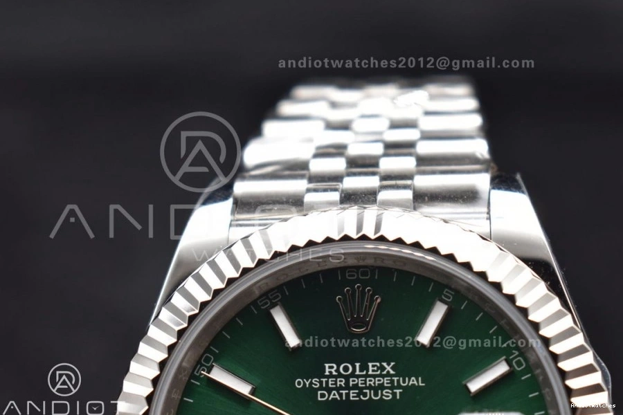 41 ComfortFit Best DateJust Green 1:1 904L Steel SA Dial Edition 126334 635 DIWF on Jubilee Sundust Bracelet 0731